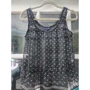 American Eagle Outfitters Sleeveless, semi sheer blouse, XS